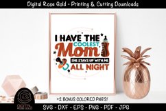 Coolest Mom Up All Night - Mom SVG, Parenting SVG, New Baby Product Image 2