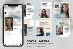 Minimalist Fashion Sale Instagram Social Media Template Product Image 1