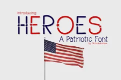 Heroes, A Patriotic Font - Free Font of The Week Product Image 1