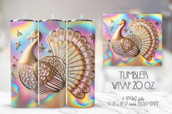 Happy Thanksgiving day turkey tumbler 20oz wrap designs Product Image 1