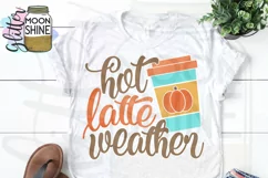 Hot Latte Weather SVG DXF PNG EPS Cutting Files Product Image 2