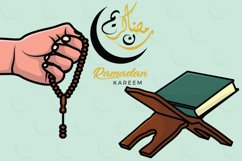 Ramadan Kareem Holy Month of Islam Greeting illustration. Product Image 1