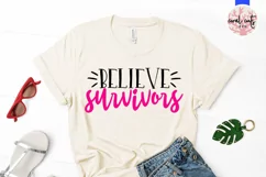 Believe Survivors - Women Empowerment EPS SVG DXF PNG Product Image 2