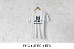 World Photography Day Sublimation Design, PNG, Vector Product Image 2