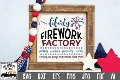 Firework Factory SVG Cut File - Patriotic SVG DXF EPS PNG Product Image 1