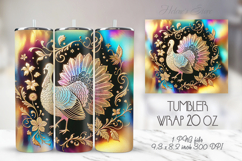 Happy Thanksgiving day turkey tumbler 20oz wrap designs Product Image 1