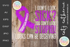 Fibromyalgia Awareness I Don&#039;t Look Sick? SVG Product Image 1