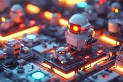 Ai robot isometric data. Generate Ai Product Image 1