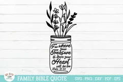 Inspirational Family Bible Quote SVG Product Image 1