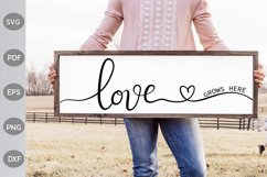 Love Grows Here SVG Design Product Image 1