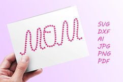 Mom hearts Hand lettered Mom Mother&#039;s day Product Image 1
