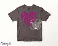 Paris SVG word art in a heart shape Product Image 3