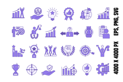 Colored Success Icons Product Image 1