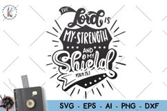 Positive-the lord is my shield svg Product Image 1