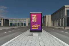 Mupi Billboard mockup template Product Image 1