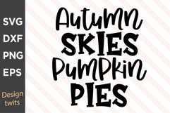 Autumn Skies Pumpkin Pies SVG Product Image 1