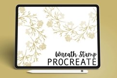 Wreath Stamp Brush - Procreate Brush Product Image 1