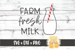 Farm Fresh Milk - Ranch Style SVG PNG DXF Cut Files Product Image 2