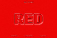 Red Editable Text Effect Style Product Image 1