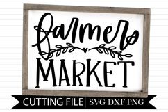 Farmers Market - Hand lettered SVG Product Image 1