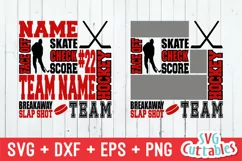 Hockey SVG | Hockey Subway Art | Shirt Design Product Image 1