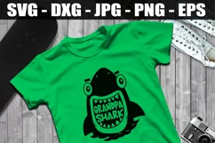 Grandpa Shark SVG, Shark Family SVG DXF EPS Shark Shirt SVG Product Image 1