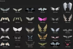 30 ANGEL WINGS TRANSPARENT PNG FILES, PHOTOSHOP OVERLAYS Product Image 8