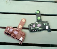 ITH Tow Along Camper Vinyl Key Fob or Bag Tag - Snap Tab Machine Embroidery Product Image 4