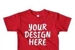 American Apparel 2105W Kids T-shirt Mock Ups - 10|PNG Product Image 8
