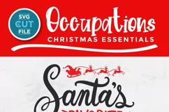 Christmas cashier svg, a Santa's favorite cashier svg file Product Image 3