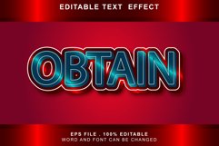 obtan Text Effects editable words and fonts can be replace Product Image 1