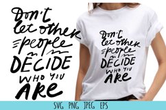 Femism quote SVG| Don&#039;t let other people decide Product Image 1