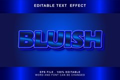 bluish Text Effects editable words and fonts can be replac Product Image 1