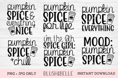 Pumpkin Spice Bundle of 6 Designs - PNG, JPG Product Image 1