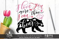 I love You More Than I Can Bear | Funny Valentine's SVG Product Image 1