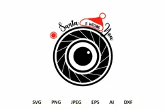 Santa Cam SVG Cut Files. Christmas SVG. Xmas Cut File. v.2 Product Image 2