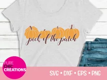 Fall SVG|Pick Of The Patch|Fall Quote SVG|SVG DXF PNG EPS Product Image 2
