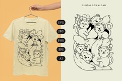 Monkey Doodle T-shirt | SVG Product Image 1