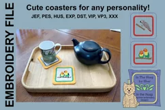 Pet Birds Coasters - 4 x 4 and 5 x 7 Hoops Product Image 2