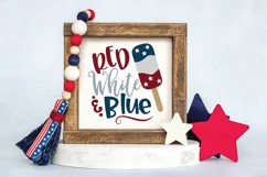Red White & Blue SVG Cut File - Patriotic SVG DXF EPS PNG Product Image 4