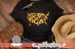 50 States Sunflowers and Leapard Print| Sublimation File Product Image 4