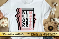 Black Lives Matter SVG PNG EPS DXF Black Woman SVG Cut Files Product Image 7
