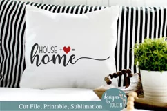 House plus love equals home - SVG, Sublimation, Printable Product Image 3