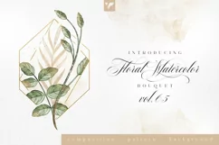 Floral Watercolor Bouquet Vol65 Product Image 1