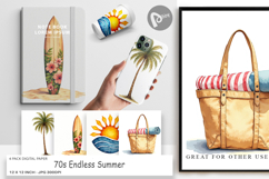 70s Endless Summer Digital Paper Product Image 1