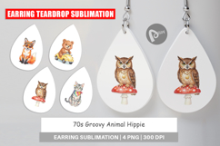 70s Groovy Animal Hippie Earring Product Image 1