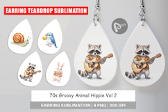 70s Groovy Animal Hippie Earring Product Image 1