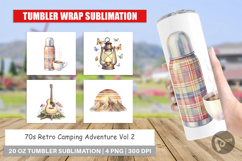70s Retro Camping Adventure Tumbler Product Image 1