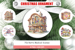 70s Retro Medical Scenes Ornament Product Image 1