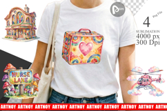 70s Retro Medical Scenes Sublimation Product Image 1